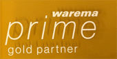 Warema Sonnenschutz Prime Partnerschaft Logo gold
